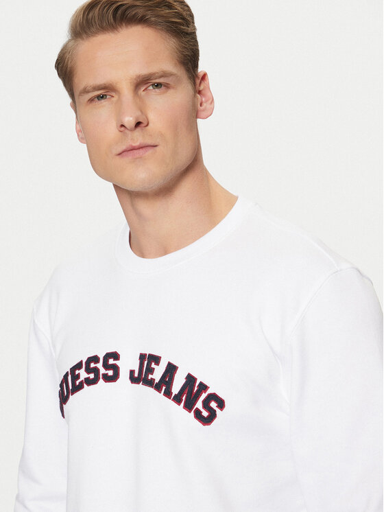 Guess Jeans Guess Jeans Džemperis M5RQ41 KCPR1 Balta Regular Fit