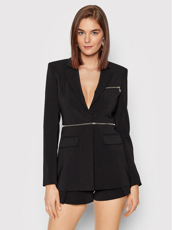 Patrizia Pepe Patrizia Pepe Sacou 8S0406/A6F5-K103 Negru Regular Fit