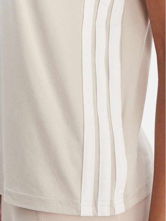 adidas adidas Tehniline särk Train Essentials 3-Stripes Workout JD6530 Beež Regular Fit