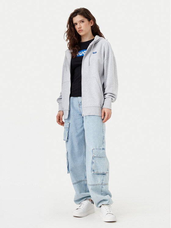 HUGO HUGO Pulóver Doa 50542512 Szürke Relaxed Fit
