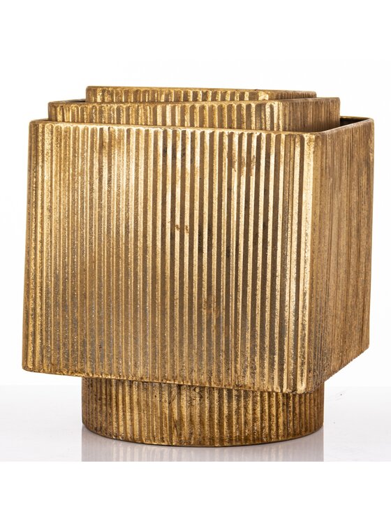 MIAhome MIAhome Osłonka komplet 3 szt. metal złoty Złoty