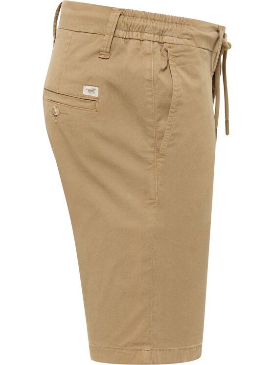 Mustang Mustang Pantaloncini di tessuto Portland Shorts Beige Slim Fit