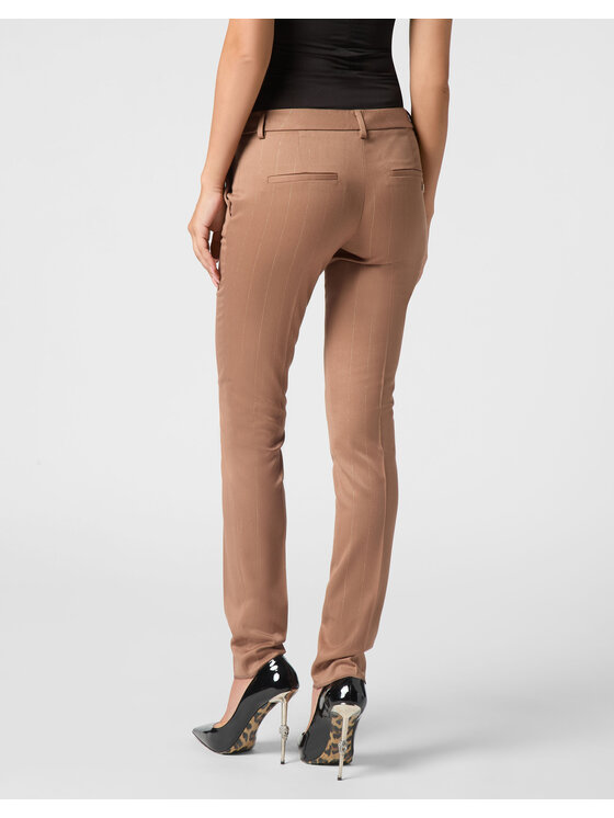 PHILIPP PLEIN PHILIPP PLEIN Chino nohavice 22685 Hnedá