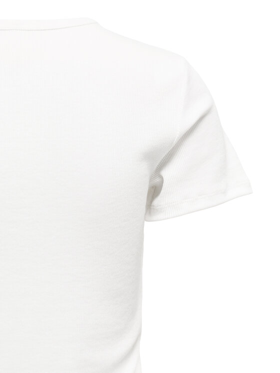 ONLY ONLY Tricou Daniella 15350554 Alb Slim Fit