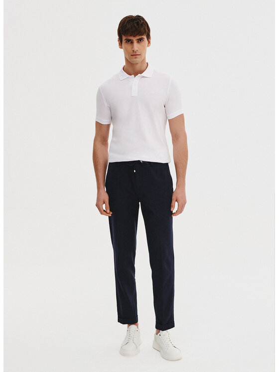 Pako Lorente Pako Lorente Polo P25BN-TX-001 Biały Classic Fit