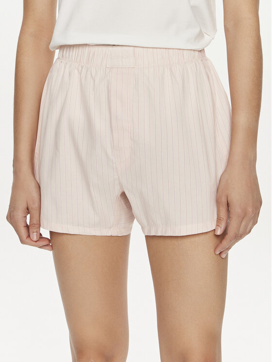 Calvin Klein Underwear Calvin Klein Underwear Pantalon scurți din material 000QS6892E Roz Relaxed Fit