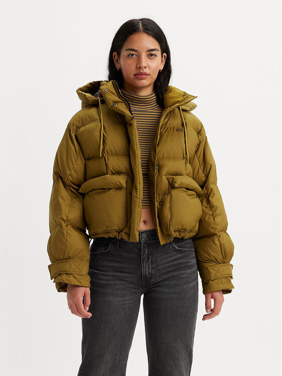 Levi's® Levi's® Winterjacke Baby Trapeze A5896-0001 Grün Regular Fit