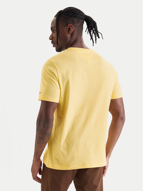 Tommy Hilfiger Tommy Hilfiger T-shirt Brand Love MW0MW42365 Giallo Regular Fit