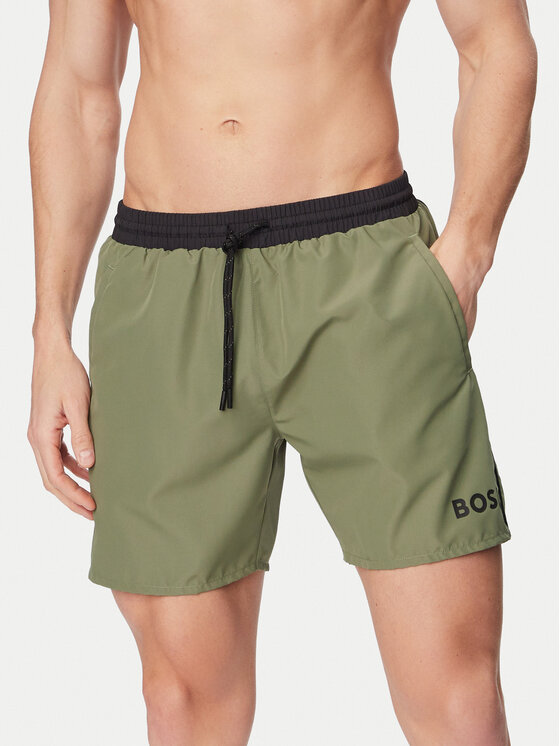 BOSS BOSS Плувни шорти Starfish 50514429 Тъмнозелен Regular Fit