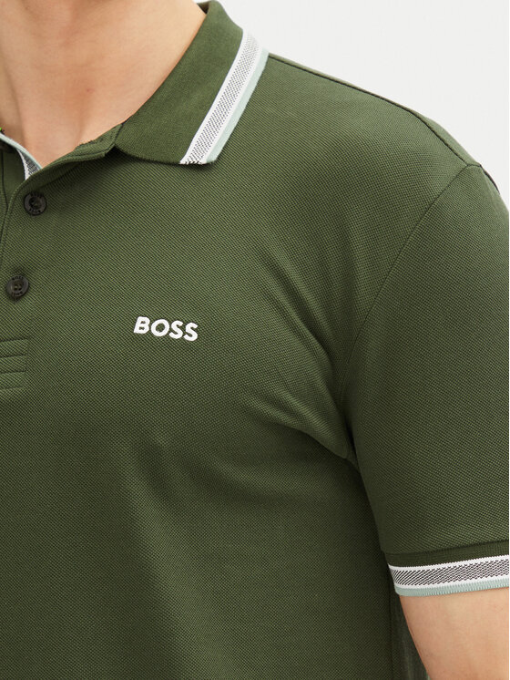 BOSS BOSS Polo majica Paddy 50469055 Zelena Regular Fit