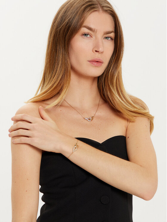 Tory Burch Tory Burch Colier Interlocking Wishbone Pendant 161070 Auriu