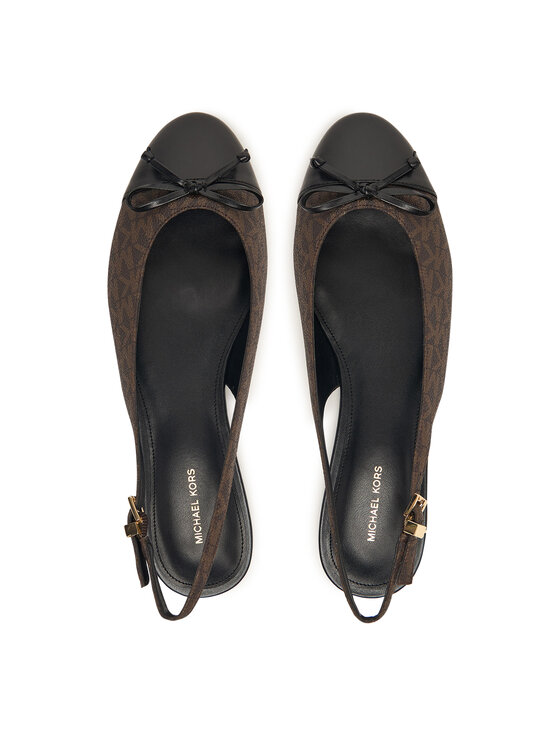 MICHAEL Michael Kors MICHAEL Michael Kors Baleriny Piper Sling 40S6PIFP1B Brązowy