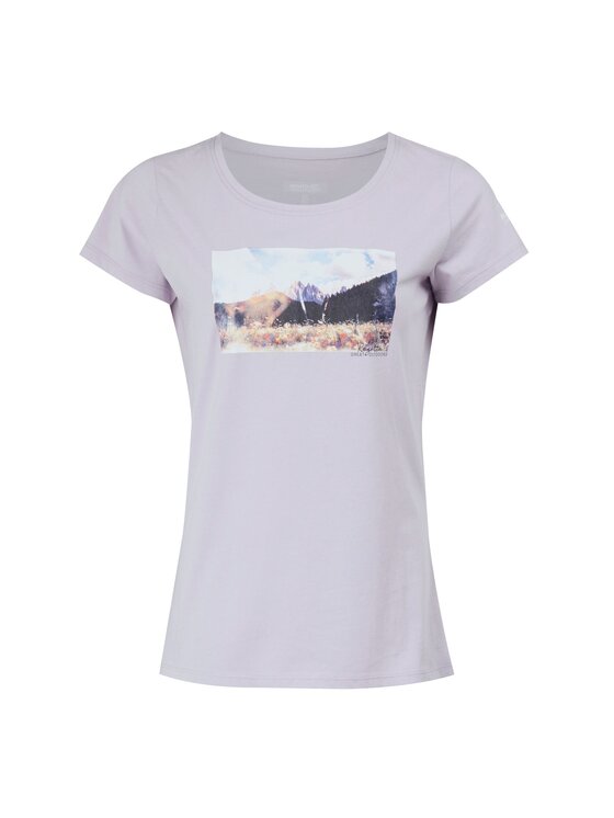 Regatta Regatta T-Shirt Breezed IV Fioletowy Short Fit
