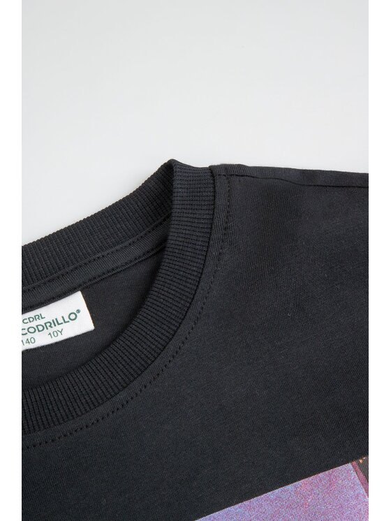 Coccodrillo Coccodrillo T-Shirt ZC6143224VBB-021 Czarny Regular Fit