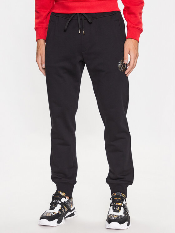 Versace Jeans Couture Pantaloni da tuta 74GAAY01 Nero Regular Fit Modivo