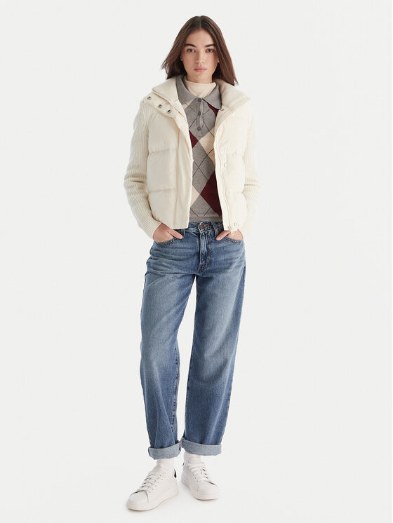 Tommy Hilfiger Tommy Hilfiger Pehelykabát Modern WW0WW45738 Ekru Regular Fit