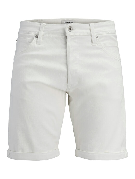 Jack & Jones Jack & Jones Дънкови шорти Rick 12294338 Бял Regular Fit