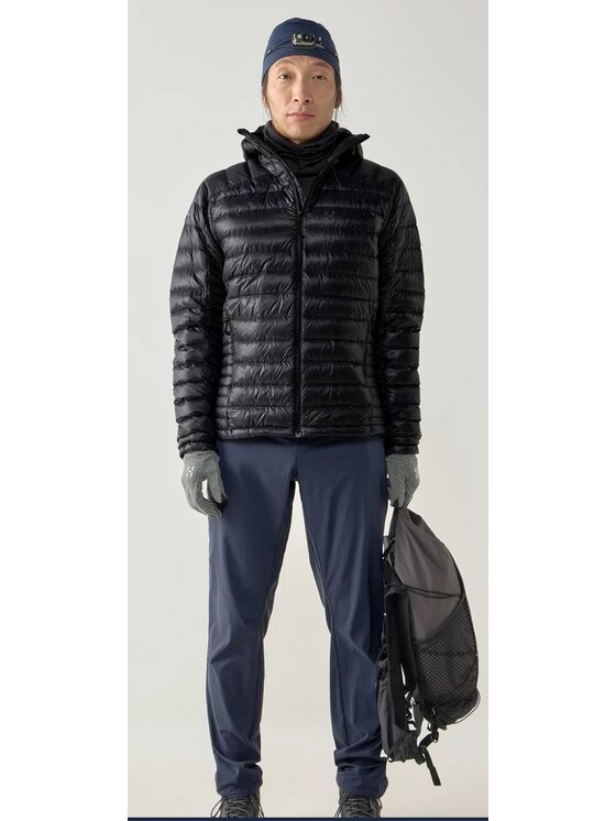 Haglöfs Haglöfs Kurtka puchowa L.I.M Down II Hood Men Czarny Regular Fit