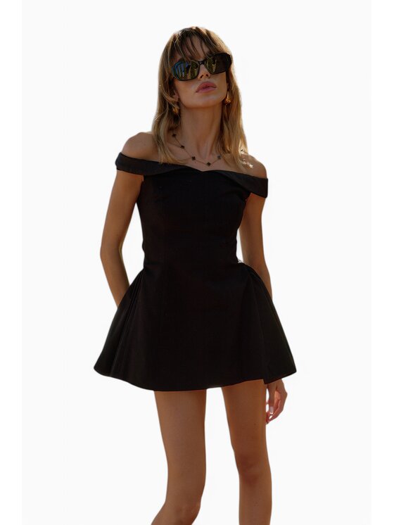 RÊVER DE MOI Sukienka codzienna, rozmiar S, Czarna, OLIVIA BLACK DRESS