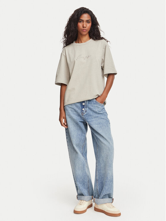 BOSS BOSS Tricou C_Eregular_4 50566819 Verde Relaxed Fit