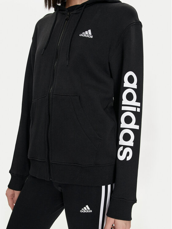 adidas adidas Bluza Essentials Linear IC6863 Czarny Regular Fit