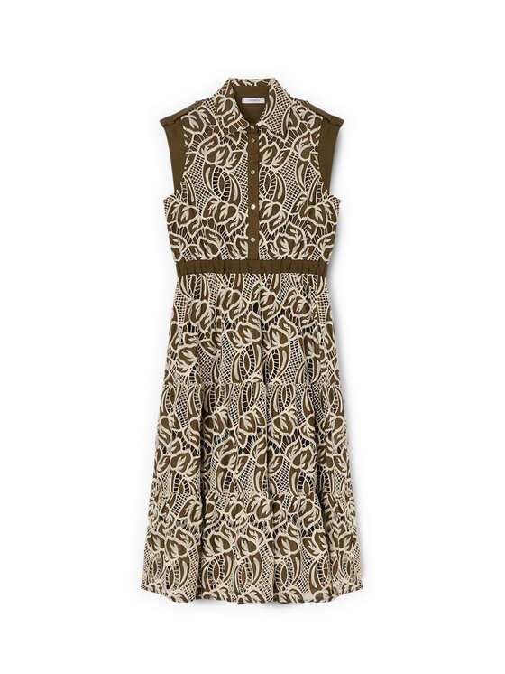 Motivi Motivi Vestito da giorno 7098Q003532N035 Verde Regular Fit