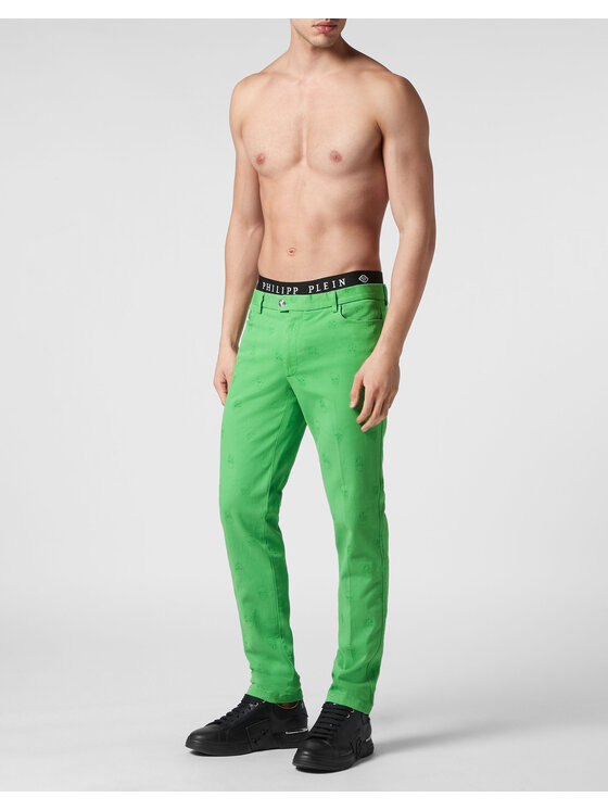 PHILIPP PLEIN PHILIPP PLEIN Pantaloni chino 3695 Verde Chino Fit