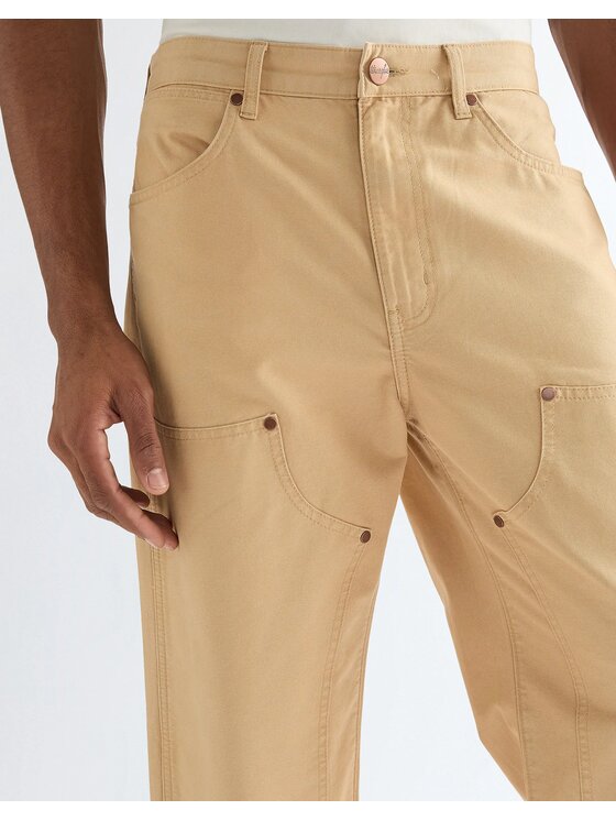 Wrangler Wrangler Jeansy DOUBLE KNEE CARPENTER Beżowy Loose Fit