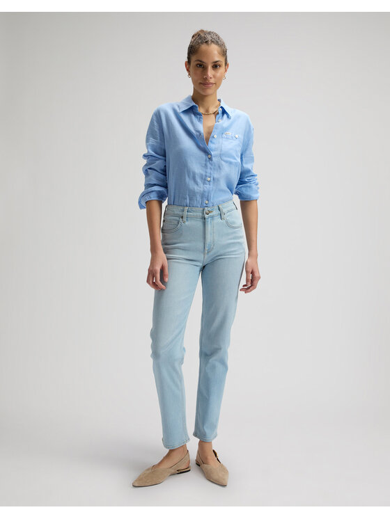 Lee Lee Jeansy 112376631 Niebieski Regular Fit