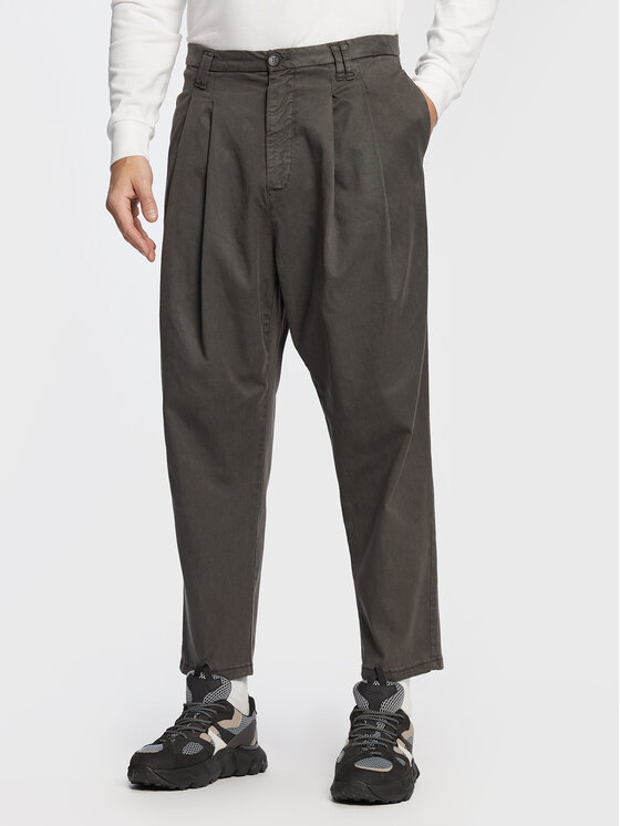 Imperial Pantaloni din material PD7XEQS5R7 Gri Relaxed Fit