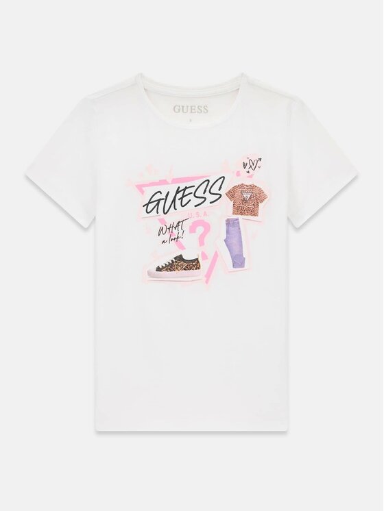 Guess Guess T-särk J6YI02 K3667 Valge Regular Fit