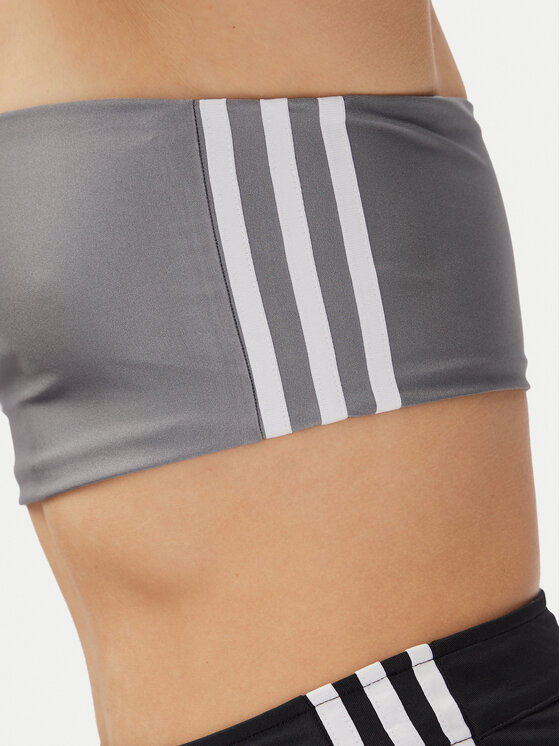 adidas adidas Felső 3-Stripes JD3385 Szürke Slim Fit