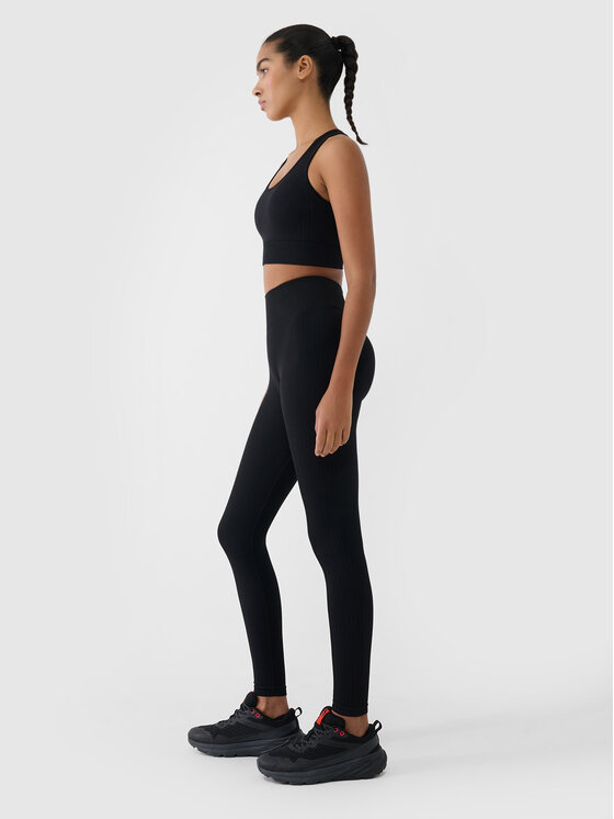 4F 4F Legginsy MULTI ACTIVE Czarny Slim Fit