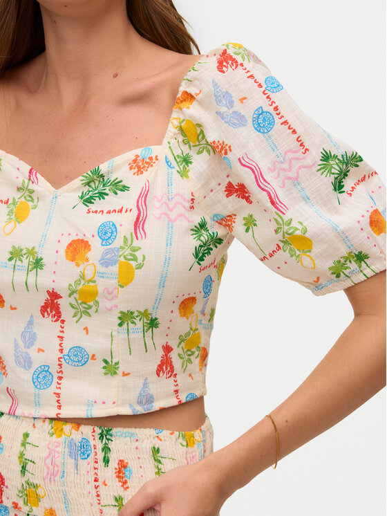 Vero Moda Vero Moda Блузка Elena 10351014 Світло-бежевий Regular Fit