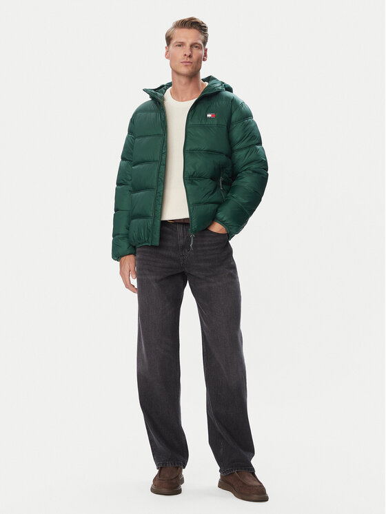 Tommy Jeans Tommy Jeans Winterjacke DM0DM22044 Grün Regular Fit