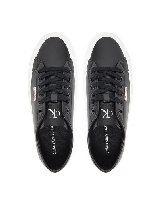 Calvin Klein Jeans Calvin Klein Jeans Sportcipők Vulc Flatform Lth YW0YW01886 Fekete