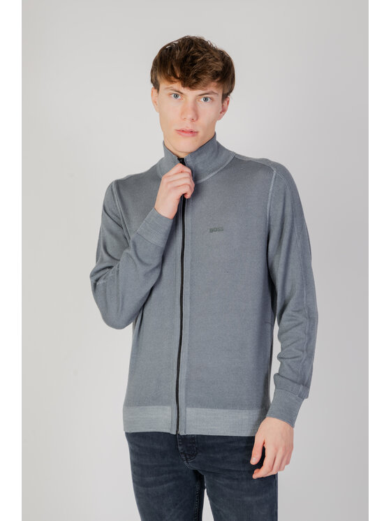 BOSS Boss Maglione Apavolo Grigio Regular Fit