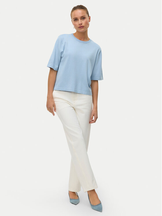 Vero Moda Vero Moda Sweter Silje 10320460 Błękitny Oversize