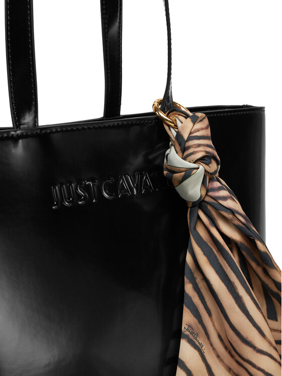 Just Cavalli Just Cavalli Torbica Chain Foulard 78RA4BH5 ZSB86 Crna