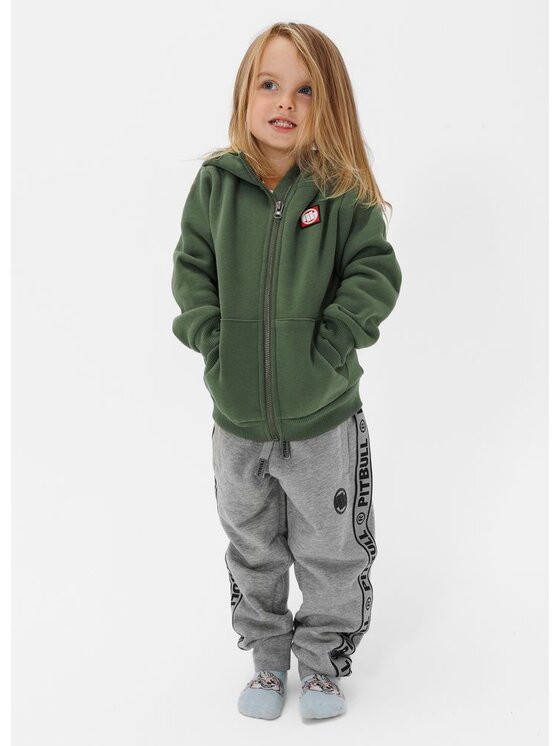 PITBULL PITBULL Bluza Hilltop Junior Zielony Regular Fit