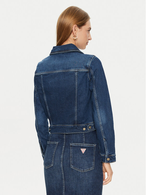 Guess Guess Дънково яке W4YN01 D5DD4 Син Regular Fit