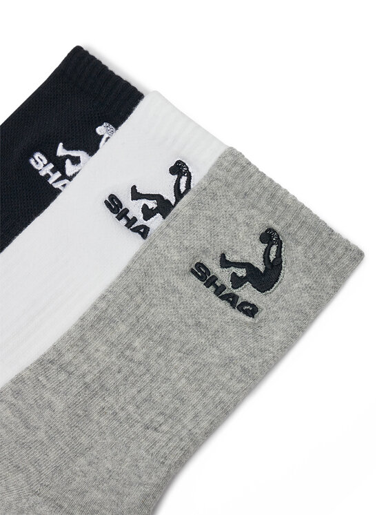 SHAQ Shaq Calzini corti AS_SHQ_H_001W_SS25 (3-PACK) Multicolore