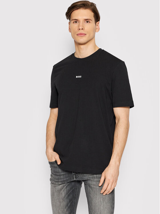 BOSS Boss Tričko Tchup 50473278 Čierna Regular Fit