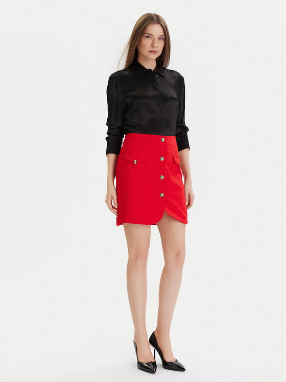 Morgan Morgan Mini sukně 252-JADOR.F Červená Slim Fit