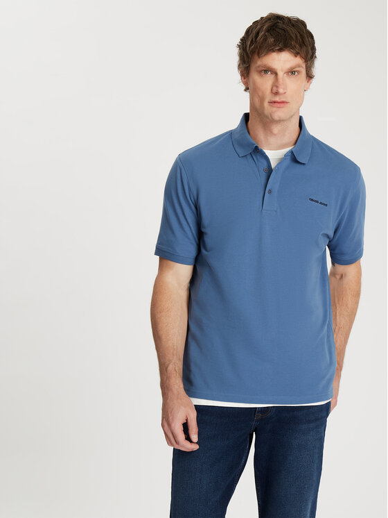 Cross Jeans Cross Jeans Polo 16081-005 Niebieski Regular Fit