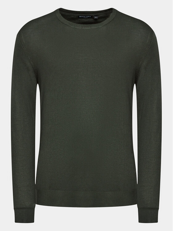 Brave Soul Brave Soul Džemper MK-36ARUNDELB Zelena Regular Fit