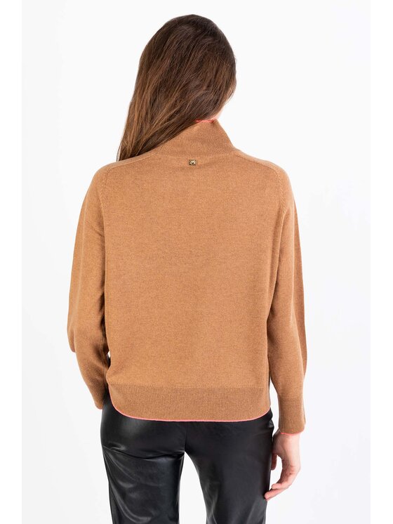 PINKO Pinko Rolák Polipo 101928 A16Z Hnědá Relaxed Fit