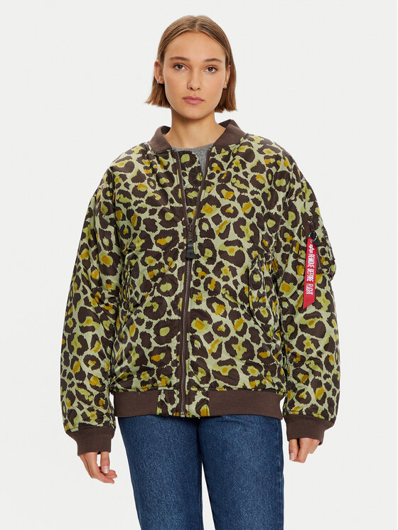 Alpha Industries Bundy bomber 108010C Zelená Regular Fit