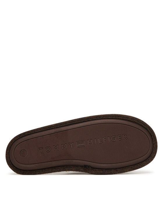 Tommy Hilfiger Tommy Hilfiger Papuče Herringbone House Shoe FM0FM06018 Tamno smeđa
