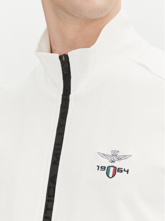 Aeronautica Militare Aeronautica Militare Majica dugih rukava 251FE1986F581 Bijela Regular Fit